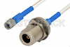 SMA Male to N Female Bulkhead Precision Cable Using 150 Series Coax, RoHS