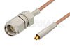 SMA Male to MC-Card Plug Cable Using RG178 Coax