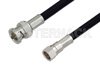 75 Ohm F Male to 75 Ohm BNC Male Cable Using 75 Ohm RG6-CATV Coax