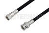 75 Ohm F Male to 75 Ohm BNC Male Cable Using 75 Ohm RG6-CATV Coax, LF Solder, RoHS