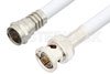 75 Ohm F Male to 75 Ohm BNC Male Cable Using 75 Ohm RG59-WHITE Coax