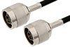 N Male to N Male Cable Using 93 Ohm RG62 Coax