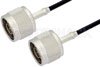 N Male to N Male Cable Using RG174 Coax