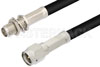 SMA Male to SMA Female Bulkhead Cable Using PE-C195 Coax