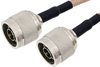 N Male to N Male Cable Using RG141 Coax