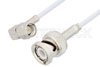 SMA Male Right Angle to BNC Male Cable Using RG188 Coax, RoHS