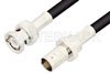 BNC Male to BNC Female Cable Using 75 Ohm RG59 Coax