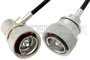 7/16 DIN Male to 7/16 DIN Male Right Angle Cable Using PE-C240 Coax