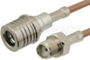 SMA Female to QMA Male Cable Using RG316-DS Coax