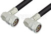N Male Right Angle to N Male Right Angle Cable Using PE-C400 Coax