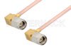 SMA Male Right Angle to SMA Male Right Angle Cable Using RG405 Coax