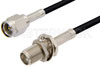 SMA Male to SMA Female Bulkhead Cable Using PE-C100-LSZH Coax