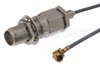 Reverse Thread SMA Female Bulkhead to UMCX Plug Cable Using RG178 Coax