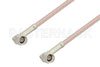 SSMA Male Right Angle to SSMA Male Right Angle Cable Using RG316-DS Coax