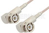 BNC Male Right Angle to BNC Male Right Angle Cable Using RG316 Coax