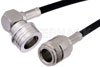 N Female to QN Male Right Angle Cable Using PE-C195 Coax