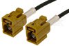 Curry FAKRA Jack to FAKRA Jack Cable Using PE-C100-LSZH Coax