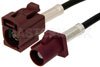 Bordeaux FAKRA Plug to FAKRA Jack Cable Using PE-C100-LSZH Coax