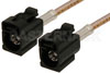 Black FAKRA Jack to FAKRA Jack Cable Using RG316 Coax