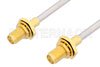 SMA Female Bulkhead to SMA Female Bulkhead Cable Using PE-SR402AL Coax