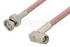 SMA Male Right Angle to BNC Male Cable Using RG303 Coax