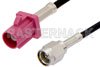 SMA Male to Violet FAKRA Plug Cable Using RG174 Coax