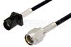 SMA Male to Black FAKRA Plug Cable Using PE-C100-LSZH Coax