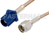 SMA Male to Blue FAKRA Plug Cable Using RG316 Coax