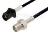 SMA Female to Black FAKRA Plug Cable Using PE-C100-LSZH Coax