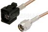 SMA Male to Black FAKRA Jack Cable Using RG316 Coax