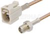 SMA Female to White FAKRA Jack Cable Using RG316 Coax