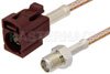 SMA Female to Bordeaux FAKRA Jack Cable Using RG316 Coax