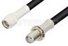 SMA Male to SMA Female Bulkhead Cable Using 53 Ohm RG55 Coax