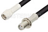 SMA Male to SMA Female Bulkhead Cable Using 53 Ohm RG55 Coax