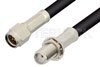 SMA Male to SMA Female Bulkhead Cable Using RG58 Coax, RoHS