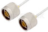 N Male to N Male Cable Using PE-SR405FL Coax, RoHS