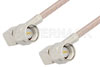 SMA Male Right Angle to SMA Male Right Angle Cable Using RG316-DS Coax, RoHS