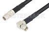 SMA Male to SMA Male Right Angle Cable Using LMR-240 Coax
