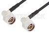 N Male Right Angle to N Male Right Angle Cable Using LMR-195 Coax