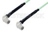 TNC Male Right Angle to TNC Male Right Angle Low Loss Cable Using PE-P142LL Coax, RoHS