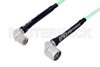 N Male Right Angle to TNC Male Right Angle Low Loss Cable Using PE-P142LL Coax, RoHS