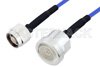 N Male to 7/16 DIN Female LSZH Jacketed Low PIM Cable Using SR402FLJ Low PIM Coax with HeatShrink, RoHS