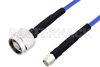 N Male to SMA Male LSZH Jacketed Low PIM Cable Using SR402FLJ Low PIM Coax with HeatShrink, RoHS