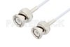 BNC Male to BNC Male Cable Using RG188 Coax, LF Solder, RoHS