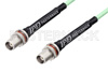 TNC Female Bulkhead to TNC Female Bulkhead Low Loss Cable Using PE-P142LL Coax, RoHS