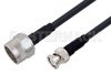 N Male to BNC Male Cable Using LMR-240-UF Coax