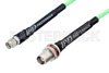 SMA Male to TNC Female Bulkhead Low Loss Cable Using PE-P142LL Coax, RoHS