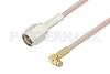 SMA Male to Push-On SMP Female Right Angle Cable Using RG316 Coax