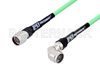 N Male Right Angle to N Male Cable Using PE-P300LL Coax