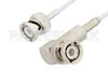 BNC Male to BNC Male Right Angle Cable Using RG188 Coax